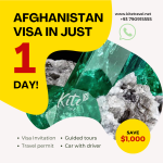 Afghanistan Visa Just in 1 Day